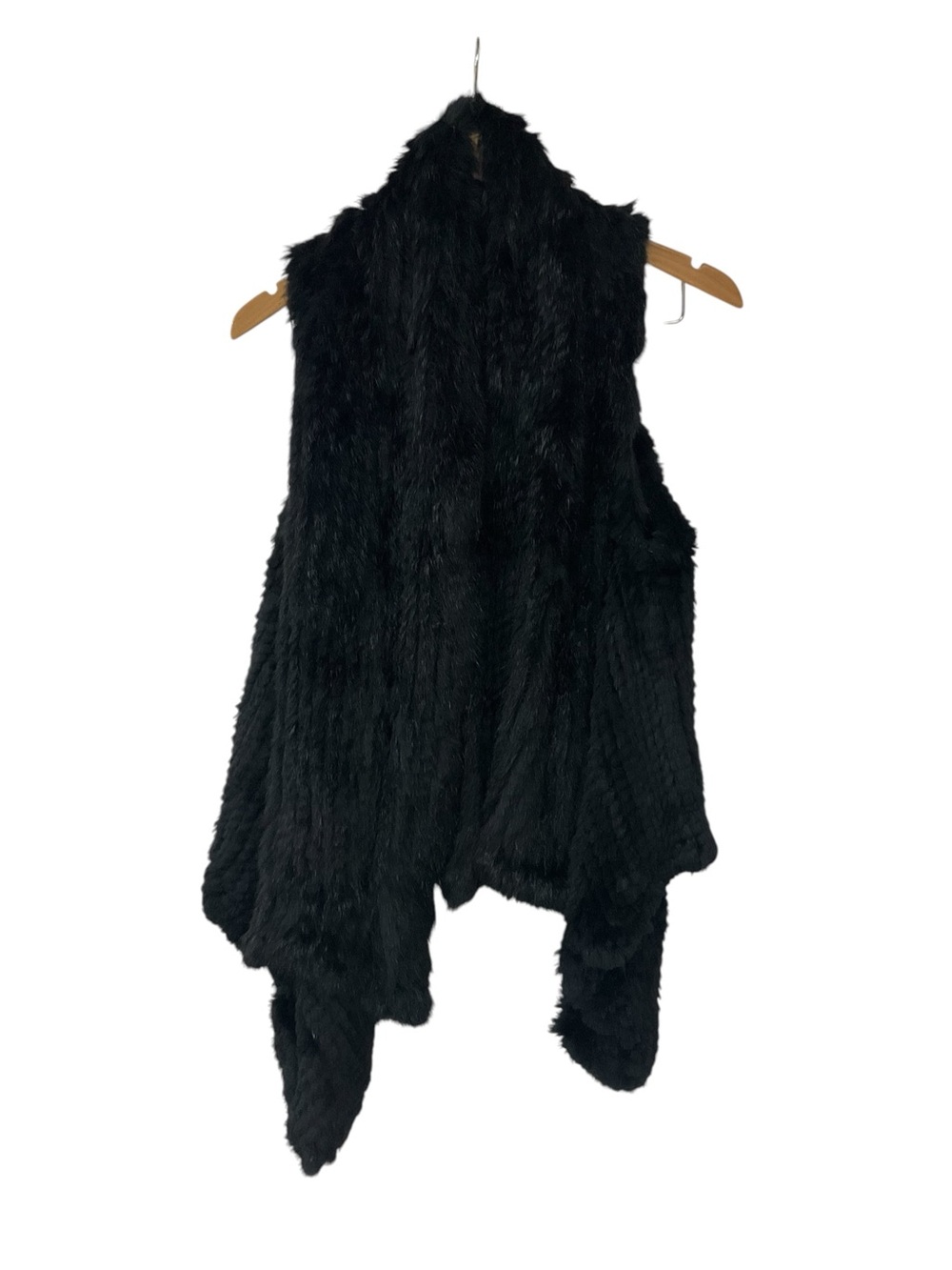 Saks Fifth Avenue Rabbit Fur Y2K Vest M L